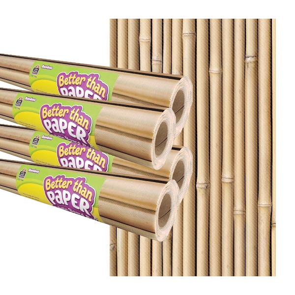 Teacher Created Resources Bamboo Better Than Paper Bulletin Board Roll, 4ft. x 12ft., 4PK TCR32439 - main
